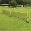 LIAPDG Portable Pickleball Net Set, Outdoor Pickleball Net for Driveway with 4 Pickleball Paddles, 4 Outdoor Pickleballs and Carry Bag for Badminton, Tennis in Gardens, Playgrounds view 2