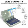 ACdream RFID BLOCKING Passport Holder Travel Wallet, Premium PU Leather Cover Passport Book with Card Holder, Pen Holder, Keep Organization, and Travel Essentials for Women/Men, Agave Green view 4