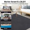 Premium Marine Boat Carpet 6x13.1 ft Brown - Waterproof Backing, Easy to Clean & Install, Non-Slide Surface - Ideal for Boats, Patios, Decks, Indoor & Outdoor Use view 2