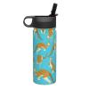 Funny Cartoon Kangaroo Zoo 18oz Insulated Sports Kettle, Outdoor Sport Gym Stainless Steel Water Bottle With Straw Lid view 2