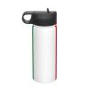 Italian Flag 18oz Insulated Sports Kettle, Outdoor Sport Gym Stainless Steel Water Bottle With Straw Lid view 1
