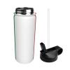 Italian Flag 18oz Insulated Sports Kettle, Outdoor Sport Gym Stainless Steel Water Bottle With Straw Lid view 3