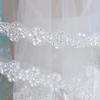 Acecare GREOENEL Amor Wedding Veil Cathedral Tulle Bridal Headpiece Wedding Shower Dress for Bride Vintage Veil F269 view 2