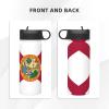 Flag Of Florida 18oz Insulated Sports Kettle, Outdoor Sport Gym Stainless Steel Water Bottle With Straw Lid view 4