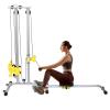 CheriMuMu Multifunctional Fitness Rack, Heavy Duty Foldable Strength Training Fitness Equipment, Adjustable Height Multi-Function Free Standing Power Rack for Garage & Home Gym (Silver) view 1