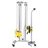 CheriMuMu Multifunctional Fitness Rack, Heavy Duty Foldable Strength Training Fitness Equipment, Adjustable Height Multi-Function Free Standing Power Rack for Garage & Home Gym (Silver) view 4