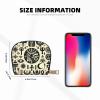 Augenstern Portable Horus-Eye-Pyramid-Moon Pu Leather Card Holder, Waterproof Semi-Circle Wallet With Zipper Closure view 3