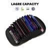 Augenstern Portable Horus-Eye-Pyramid-Moon Pu Leather Card Holder, Waterproof Semi-Circle Wallet With Zipper Closure view 4