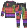 ALAZA Chemistry Periodic Table Of The Elements 2 Piece Pajama Set Long Sleeve Top and Pants Sleepwear Unisex 8Y view 2