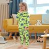 ALAZA Shark Starfish Palm Tree 2 Piece Pajama Set Long Sleeve Top and Pants Sleepwear Unisex 6Y view 3