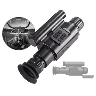 HMWOKPOT Infrared Digital Night Vision Monocular, Night Vision Scope FHD 1080P Hunting Surveillance in Total Darkness for Camping Observations,25mm
