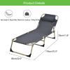WANGCEPLSD Folding Bed, Folding Camping Cot for Adults, Lightweight Portable Sleeping Cot with Pillow for Outdoor Camping, Lounging and Napping, Support 150kg/330lbs(Small) view 2
