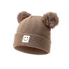 Baby Beanie Hat Toddler Infant Winter Knitted Hat Kids Soft Warm Pom Pom Beanie Cap for Boys Girls (US, Age, 6 Months, 36 Months, Coffee) view 1
