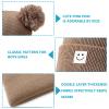 Baby Beanie Hat Toddler Infant Winter Knitted Hat Kids Soft Warm Pom Pom Beanie Cap for Boys Girls (US, Age, 6 Months, 36 Months, Coffee) view 4