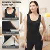 ATTIQOZI Women's Fleece Lined Thermals Underwear Tops Base Layer Tank Top Vest for Cold Weather 4,5Pairs Black/Gray/Purple/Red XL view 2