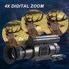 HMWOKPOT Infrared Digital Night Vision Monocular, Night Vision Scope FHD 1080P Hunting Surveillance in Total Darkness for Camping Observations,35mm view 4
