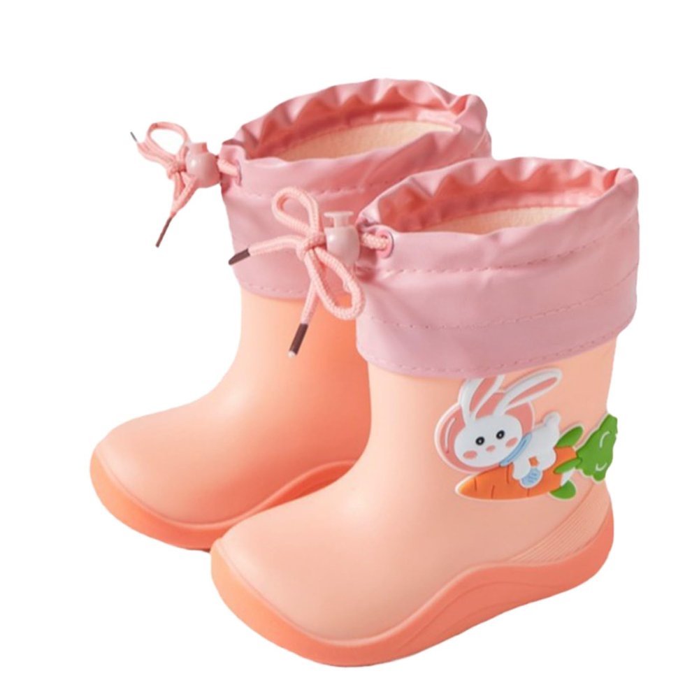 IWIHMIV Kids Rainboots Girls' Rain Boots Boys Rainboots Kids Rain Boots Toddler Rain Shoes Children Boots for Boys and GirlsPink,3 Years