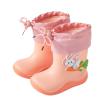 IWIHMIV Kids Rainboots Girls' Rain Boots Boys Rainboots Kids Rain Boots Toddler Rain Shoes Children Boots for Boys and GirlsPink,3 Years view 1