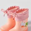 IWIHMIV Kids Rainboots Girls' Rain Boots Boys Rainboots Kids Rain Boots Toddler Rain Shoes Children Boots for Boys and GirlsPink,3 Years view 2