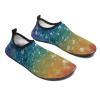 Water Shoes for Women Men Rainbow Glitter Background Water Sports Shoes Slip-on Breathable Lightweight Athletic Aqua Sock 11/12women,9/10men view 4