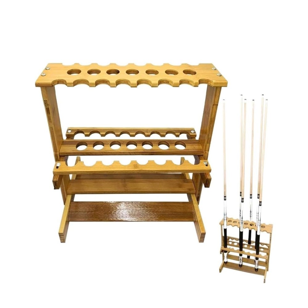 BAoce Pool Stick Holder,Pool Cue Stick, Corner Floor Cue Rack, Holds 16 Cues Pool Stick Holderis The Ideal Accessory for Billiard Enthusiasts. LPZ24824