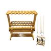 BAoce Pool Stick Holder,Pool Cue Stick, Corner Floor Cue Rack, Holds 16 Cues Pool Stick Holderis The Ideal Accessory for Billiard Enthusiasts. LPZ24824 view 1