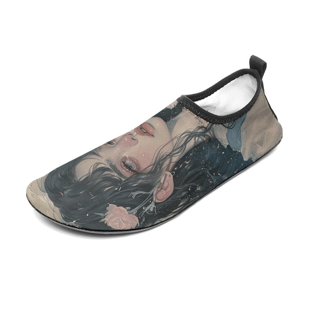 Water Shoes for Women Men Behind Me is The Moon Water Sports Shoes Slip-on Breathable Lightweight Athletic Aqua Sock 11/12women,9/10men