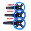MLIKYRGK 152/165/170MM Mountain Bike Crankset Square Taper Cranksets 104 BCD 32/34/36/38T Single Speed Narrow Wide Chainring Crank Arm Set for 7/-12 Speed Aluminum Alloy(Red,165MM 32T) view 2