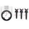 MLIKYRGK 152/165/170MM Mountain Bike Crankset Square Taper Cranksets 104 BCD 32/34/36/38T Single Speed Narrow Wide Chainring Crank Arm Set for 7/-12 Speed Aluminum Alloy(Red,165MM 32T) view 4