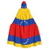 WHJYYXDE Flag of Venezuela Pattern Quality Halloween hooded cape Hooded Cloak Suitable for cosplay costumes view 1