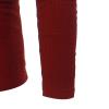 Mens Ribbed Henley T-Shirts Casual Slim Fit Long Sleeve V-Neck Muscle Shirts Lightweight Pullover Sweater (Large,Red) view 4