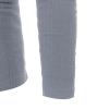 Mens Ribbed Henley T-Shirts Casual Slim Fit Long Sleeve V-Neck Muscle Shirts Lightweight Pullover Sweater (Medium,Grey) view 4
