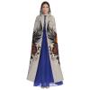 WHJYYXDE fire Skull Printing Halloween hooded cape Hooded Cloak Suitable for cosplay costumes, Christmas parties view 2