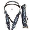 AD Saddlery Western Premium Leather Equestrian Trail Set Accessories Hand Beaded Carved Tooled Headstall, Breast Collar & Reins Comfortable for Horse Riding and Training Size: Full - Cob ADH02 (Full) view 1