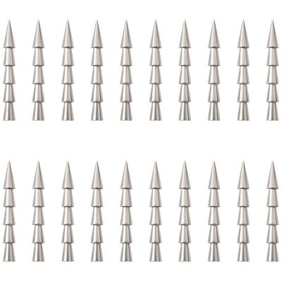 Fishfun 12/20pcs Tungsten Nail Weights for Neko Wacky Rig Fishing, Insert Pencil Worm Sinkers for Bass Fishing, 7/64oz, 20pcs