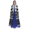 WHJYYXDE Black White Chess Checkerboard Printed Halloween hooded cape Hooded Cloak Suitable for cosplay costumes, Christmas parties view 2