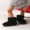 ZJWBB Snow Boots for Women 2024 Fuzzy Fluffy Mid Calf Snow Boots Suede Warm Fur Lined Booties Flat Fashion Boots view 3
