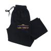 CornBorn LSU Tigers Sweatpants - Premium Fleece Striped Tigers Football Laces - Black - Small view 1