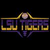 CornBorn LSU Tigers Sweatpants - Premium Fleece Striped Tigers Football Laces - Black - Small view 2