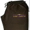 CornBorn LSU Tigers Sweatpants - Premium Fleece Striped Tigers Football Laces - Black - Small view 3