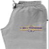 CornBorn Louisiana State University Sweatpants - Premium Fleece Striped Tigers Football Laces - Gray - Medium view 3