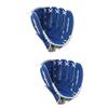 BRIGHTFUFU 2pcs Pu Baseball Glove for Boys and Girls Infielder Pitcher Glove Blue Design for Young Players Comfortable Fit for Training and Play view 1