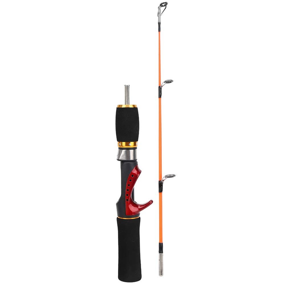 Children's Fishing Rod, 52cm Ice Fishing Rod, Two Sections, Three Guide Rings, Fiber Material Accessory