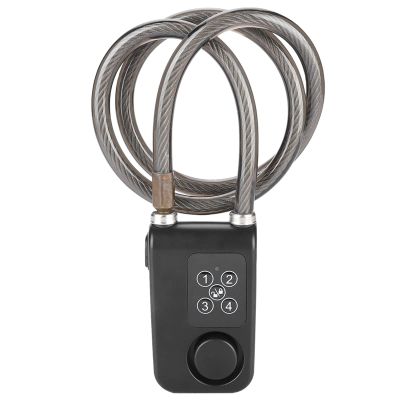 Bike Lock, Alarm Bike Lock, Anti Theft Chain Lock, 4 Digit Combination Anti Theft Bike Lock, Smart Alarm Lock for Bike, Motorcycle, Scooter, Door
