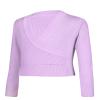 DanceDaily Long Sleeve Dance Sweater Knit for Girls Soft Purple Ballet Sweater for Kids Pullover Dance Sweater Winter view 3
