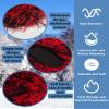 yolrdiw 2 Pieces Winter Distressed Balaclava Knitted Ski Full Face Mask for Women Men Camo Pink view 4