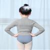 DanceDaily Girls Pullover Dance Sweater Long Sleeve Ballet Sweater Soft Wrap Dance Tops Warm up Core Yarn Sweater view 2