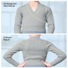 DanceDaily Girls Pullover Dance Sweater Long Sleeve Ballet Sweater Soft Wrap Dance Tops Warm up Core Yarn Sweater view 4