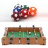 Mini Soccer Balls Set for Tabletop Games Colors, Pack of 6, Black view 2
