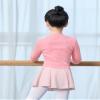 DanceDaily Pull on Dance Sweater for Girls Pink Ballet Sweater Kids Long Sleeve Dance Tops Soft Sweater for Dancing Winter view 3